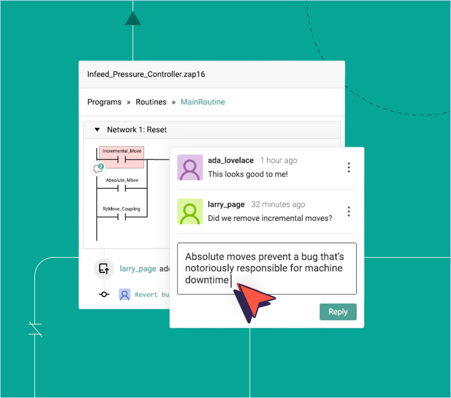 Chat conversation about removing incremental moves to prevent machine downtime in a disaster recovery plan.