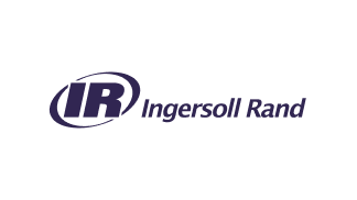 The logo features the letters "IR" in a purple oval with "Ingersoll Rand" written beside it.