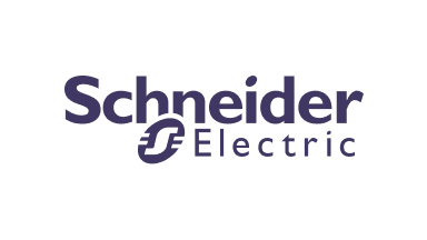The image features the Schneider Electric logo with the company name and a stylized "S" symbol.