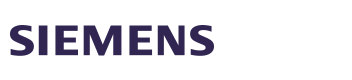 The Siemens logo features the word "SIEMENS" in bold, purple uppercase letters on a white background.